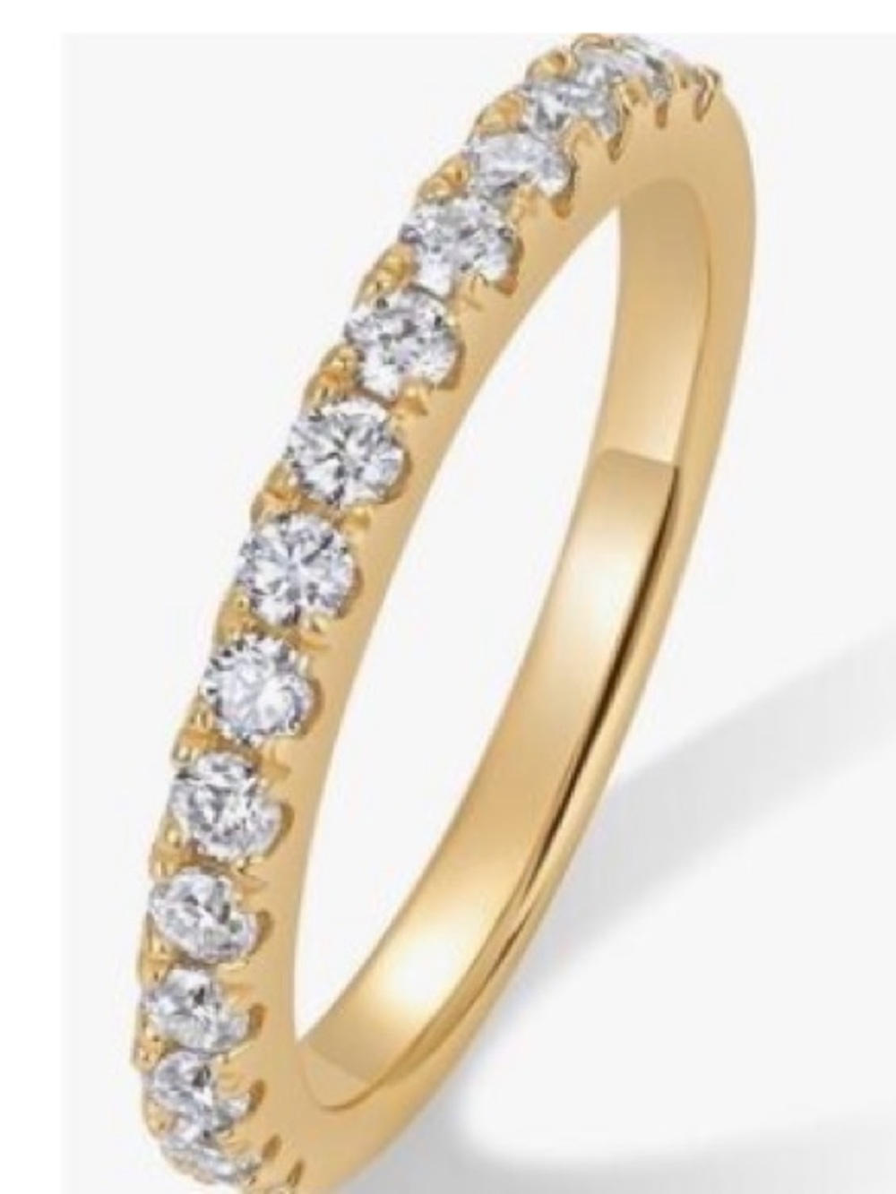 NWT’s Amazon Titanium Steel Band Ring with Clear Crystals